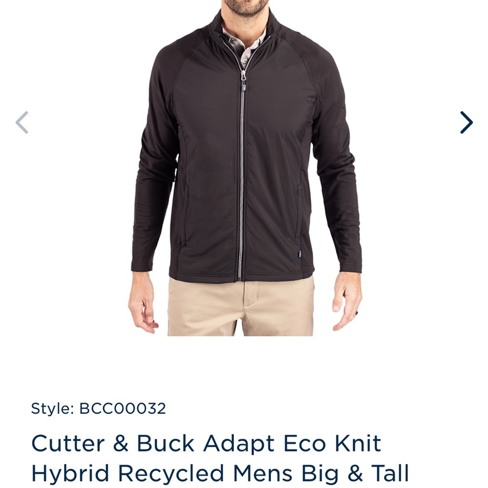 NWT Jacket Cutter & Buck Black